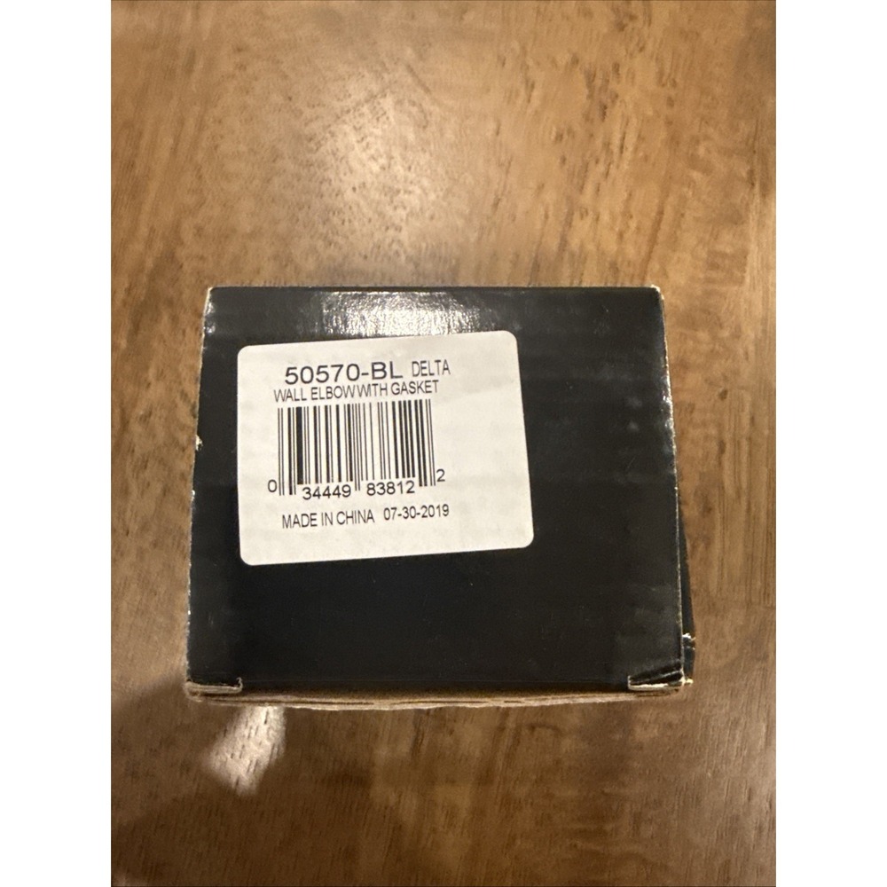 Delta 50570-BL Square Wall Elbow For Hand Shower In Matte Black